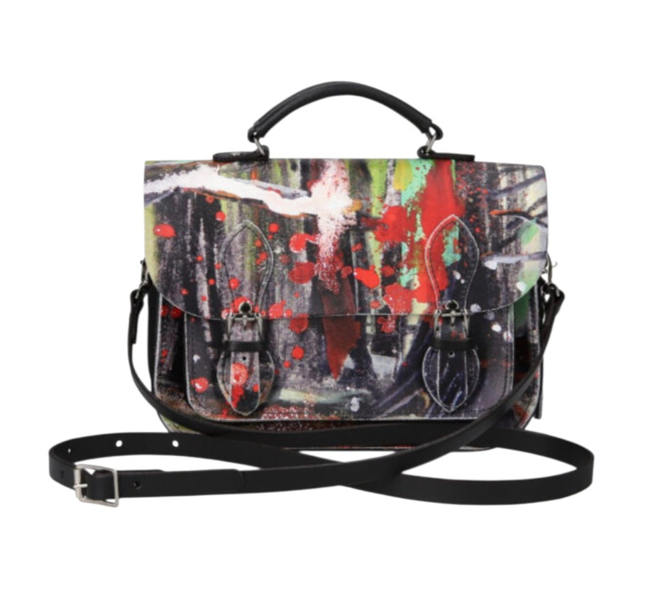 Leather Midi Satchel - Rachel Gadsden Artist Edition-3