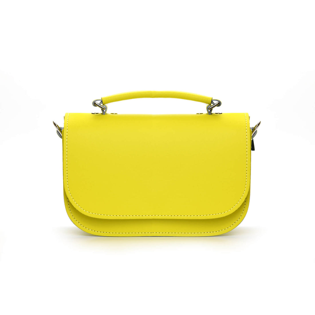 Aura Handmade Leather Bag - Daffodil Yellow-0