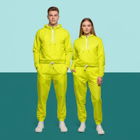 Yellow Track Pants | Unisex All-Over Print Streetwear Joggers