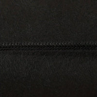 Black hoodie seam close-up with neat stitched edging