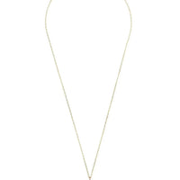 Gold gemstone pendant necklace with oval garnet centerpiece and pave halo