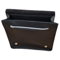 Soft Tannery Leather Messenger - Black-3