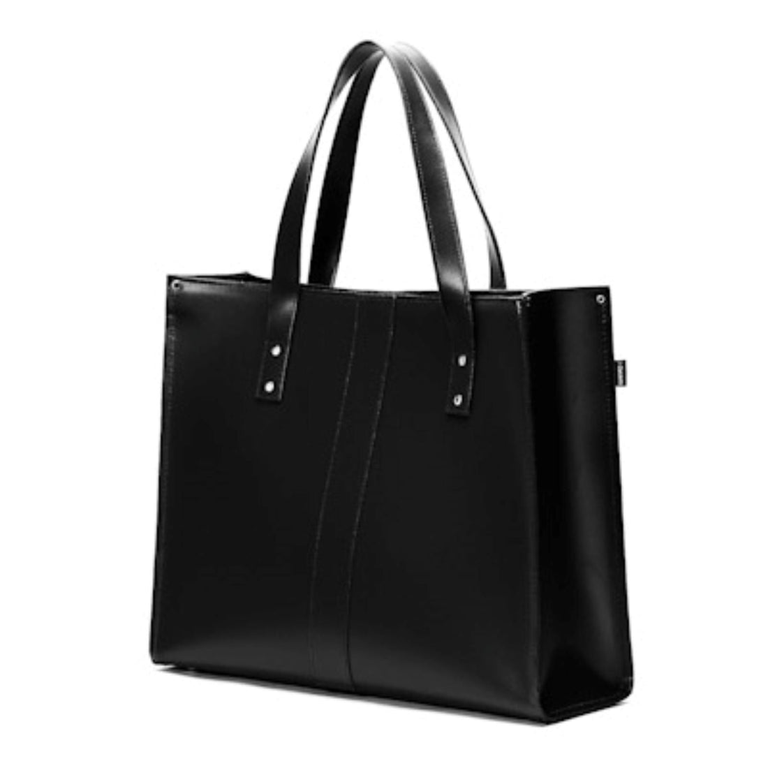 Handmade Leather Shopper - Black-2