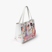 Bride Tote Bag, Cherry Bridal shower gift, Bachelorette Purse, Honeymoon handbag, Customized Wedding Bags