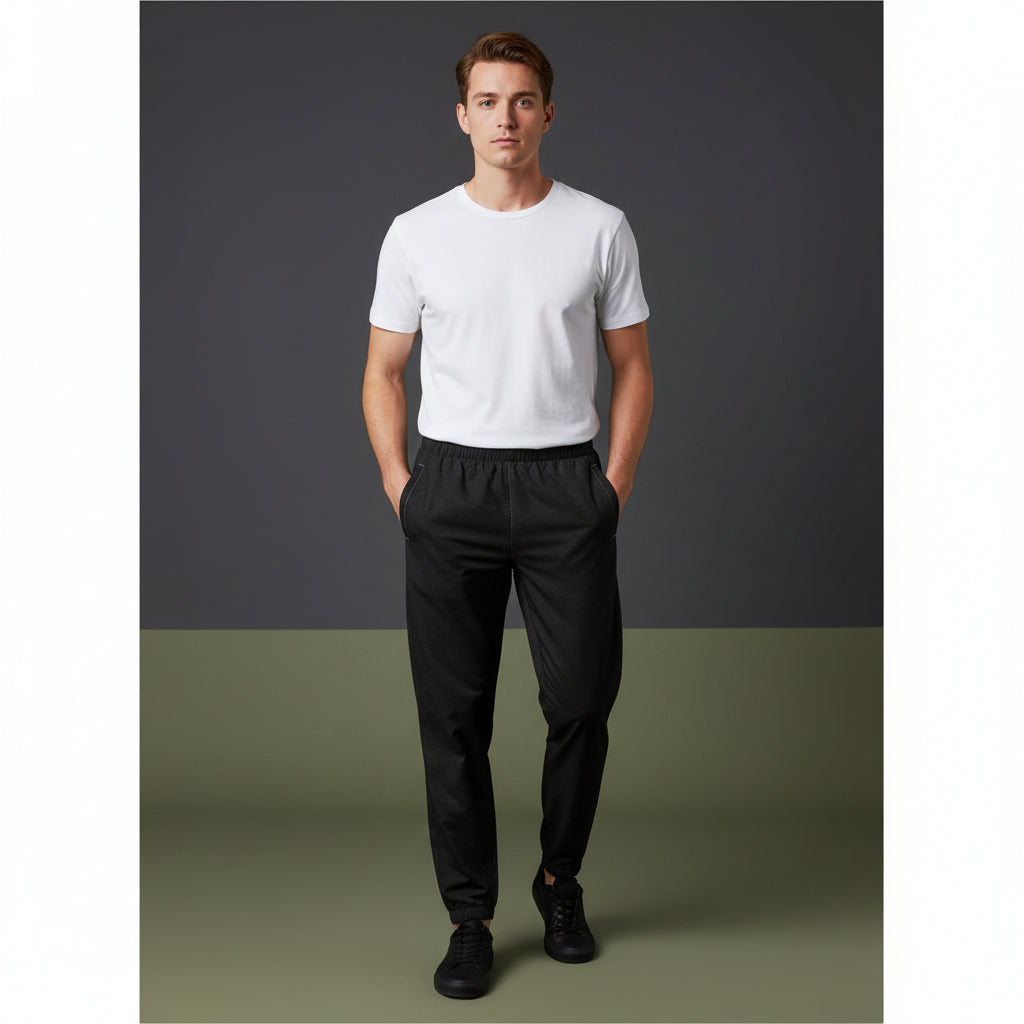 Black Track Pants | Unisex All-Over Print Streetwear Joggers