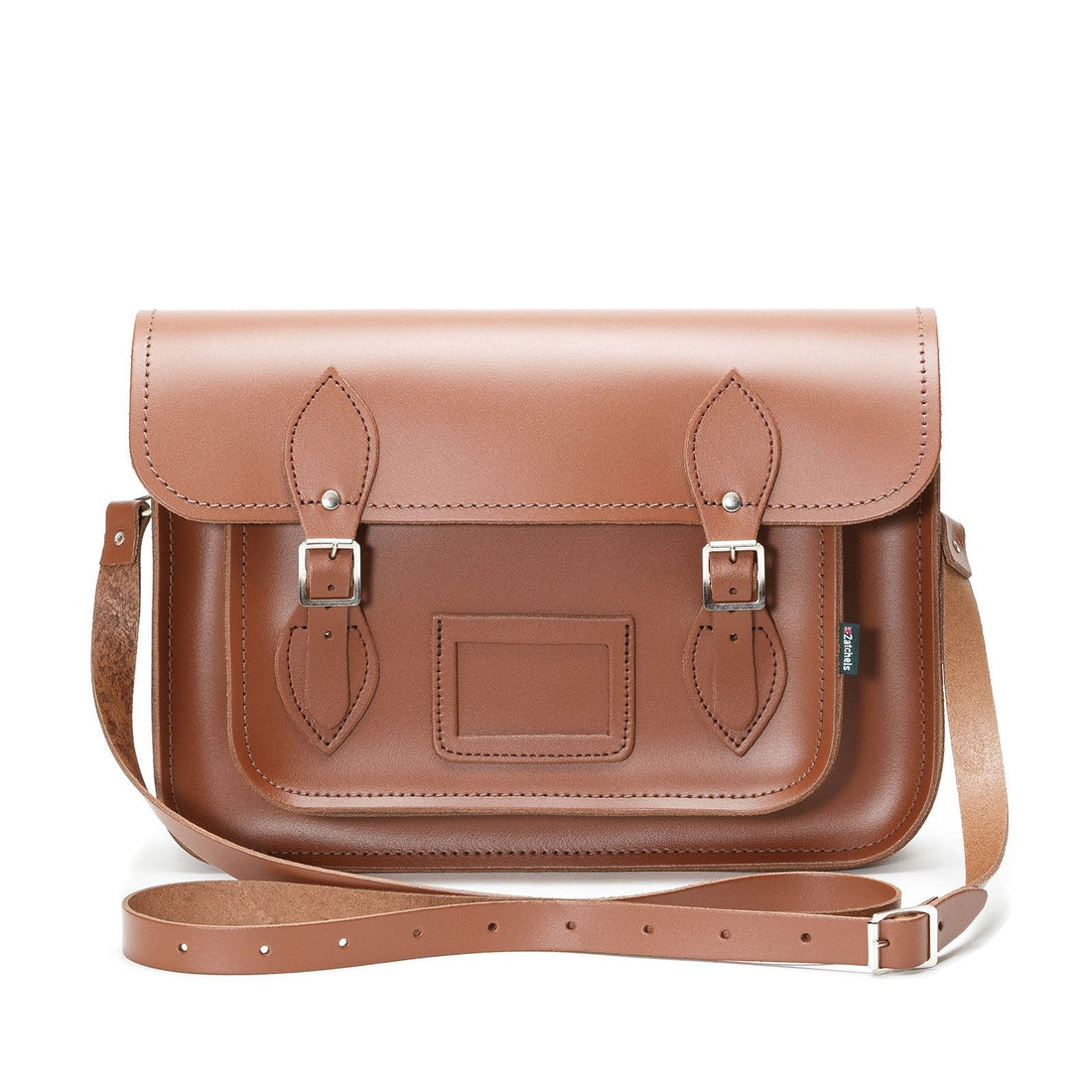 Leather School Satchel - Chestnut-1