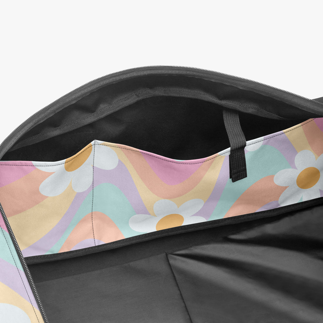 Duffle Bag Multi Colour Daisy Print Cute Canvas