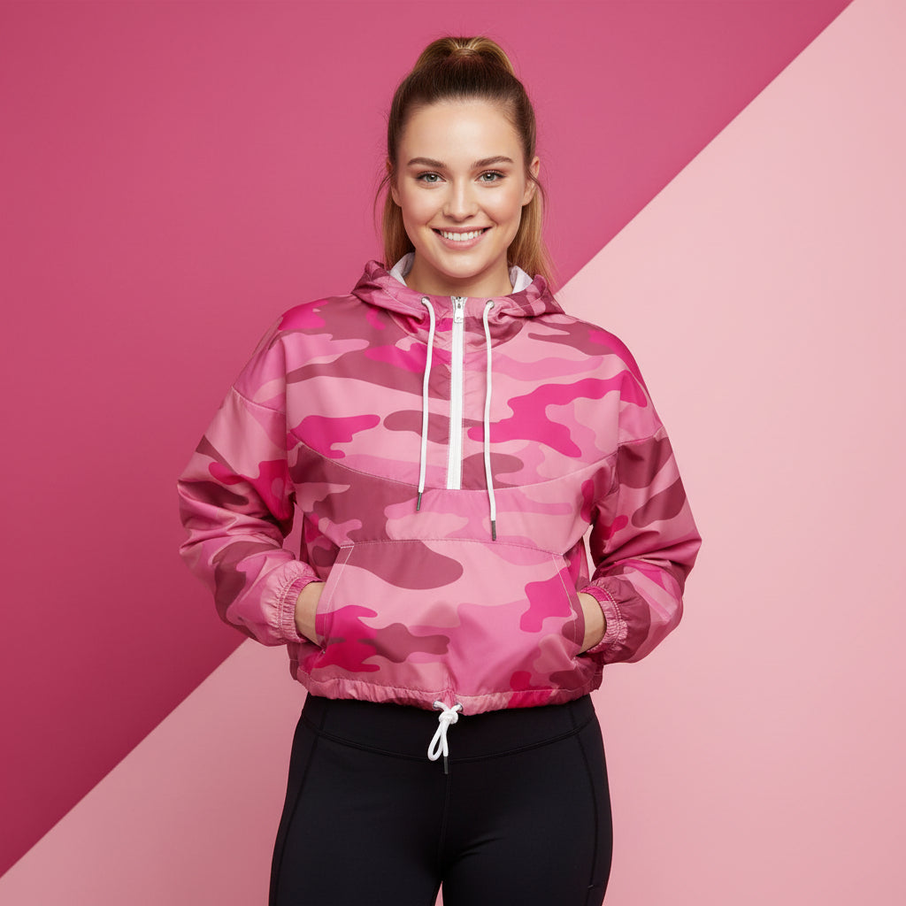 Camouflage Windbreaker Jacket | Women&