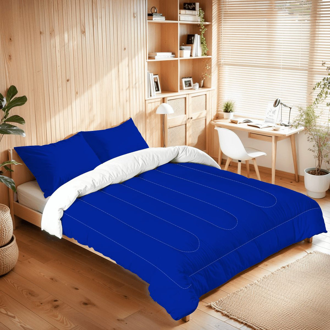 Royal Blue Queen Comforter Set