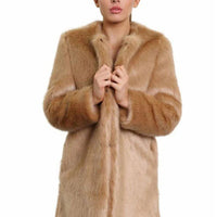 De La Creme Womens Faux Fur Classic Coat