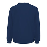 Women's Navy Sweatshirt Classic Crewneck Pullover