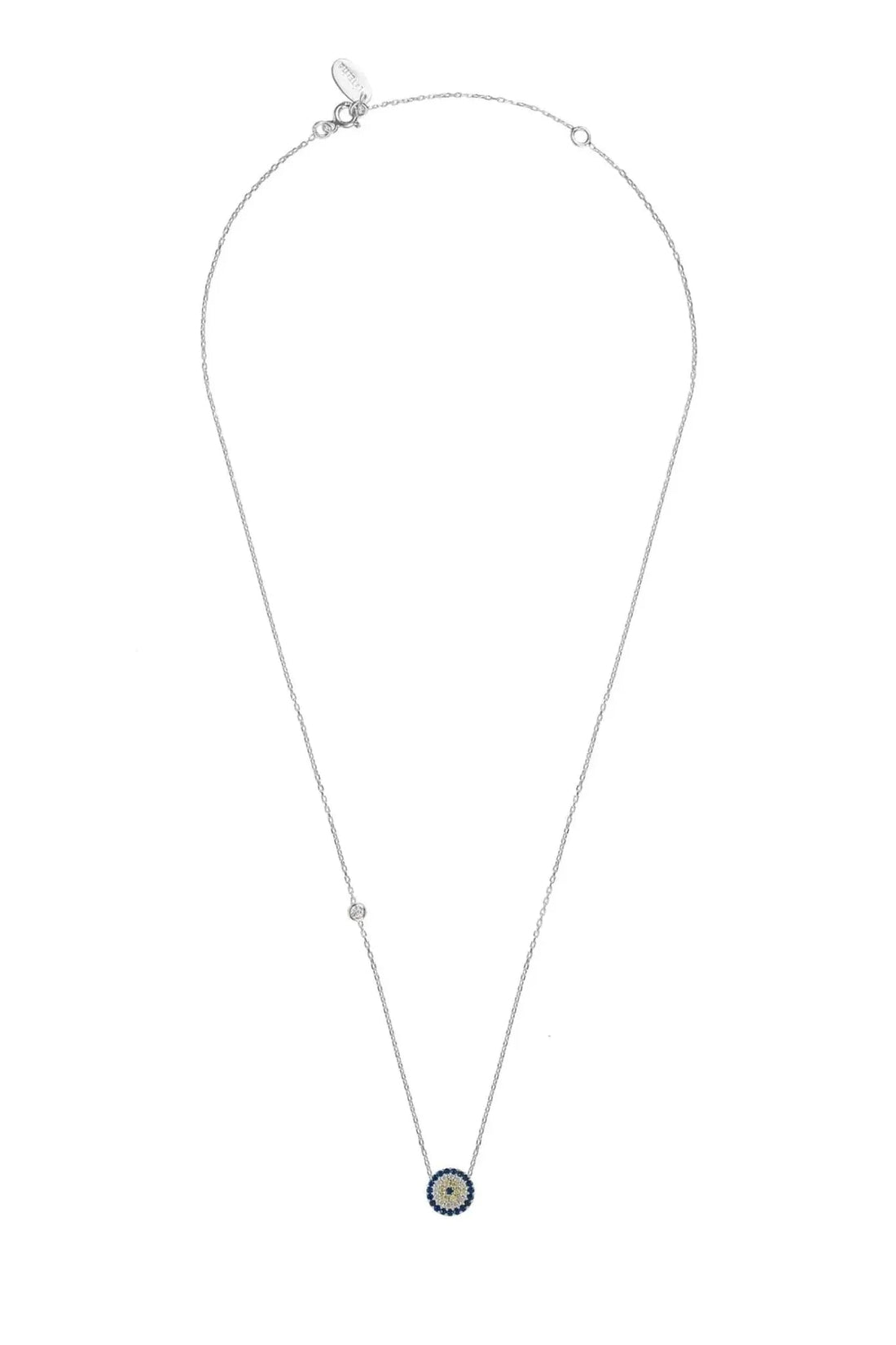 Evil Eye Necklace Silver-3