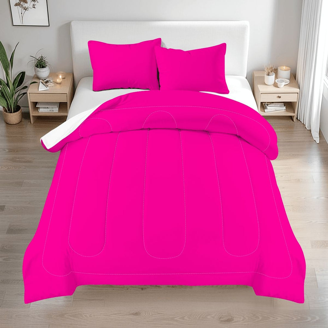 Hot Pink Queen Comforter Set