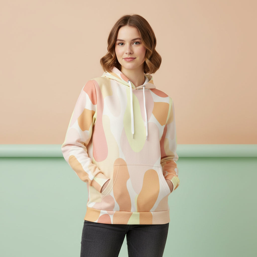Pastel Camo Hoodie | Unisex Streetwear Pullover