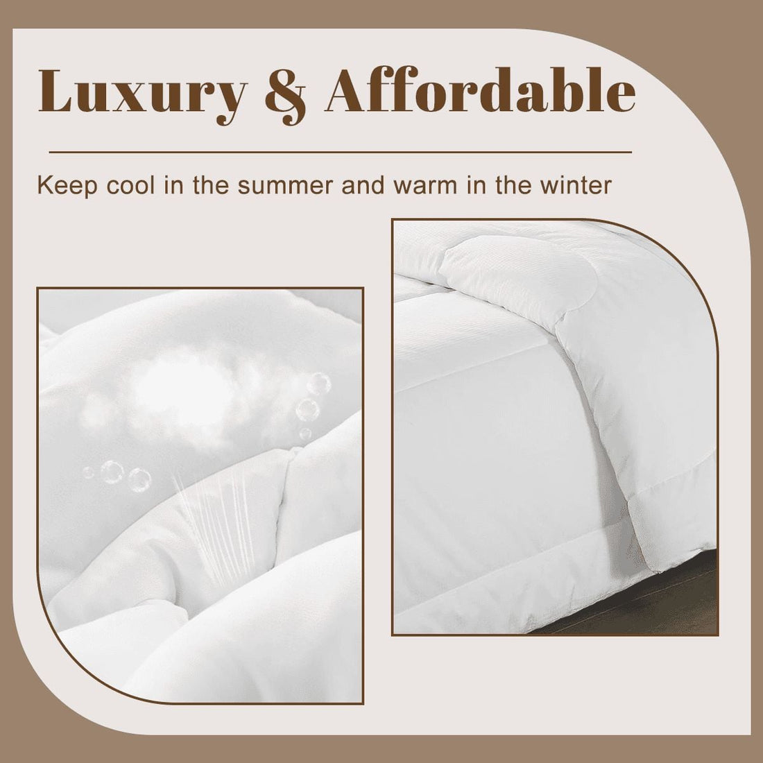 Queen Brown Comforter Set