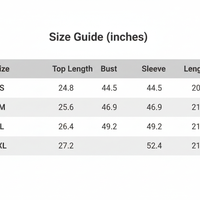 Size guide chart for women's floral print V-neck long sleeve shirt