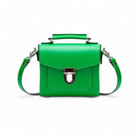 Handmade Leather Sugarcube Handbag - Green-0