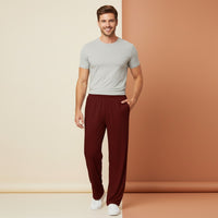 Maroon Wide Leg Pants | High Waisted Burgundy Dark Red Streetwear Baggy Joggers