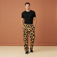 Leopard Wide Leg Pants | Cheetah Animal Print High Waisted Streetwear Joggers