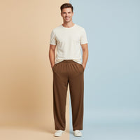 Brown Wide Leg Pants | Dark Brown Chocolate Streetwear Baggy Loungewear