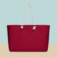 Maroon Canvas Tote Bags | Rich Oversized Weekender