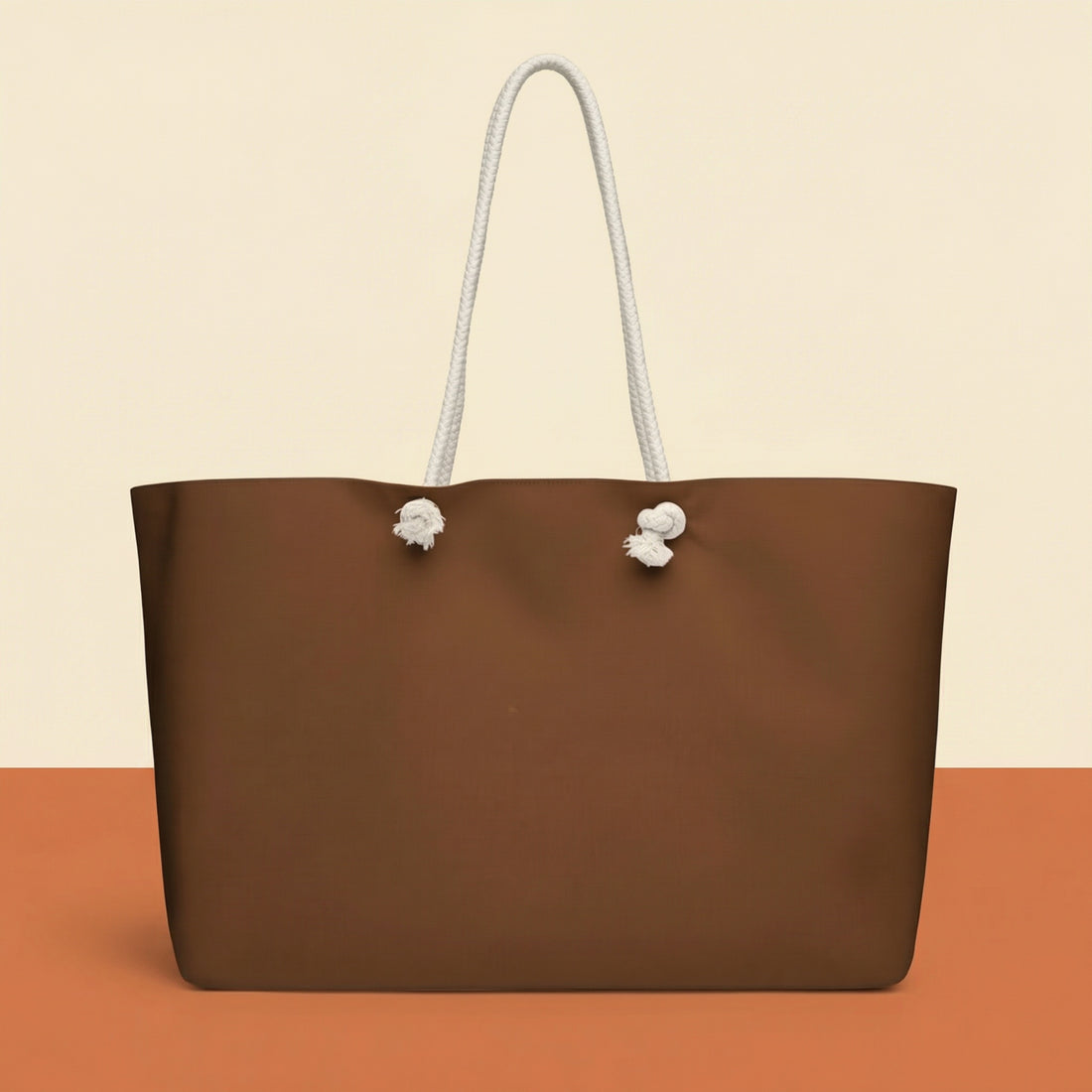 Brown Canvas Tote Bags | Earthy Toned Oversized Weekender