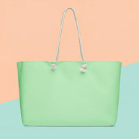Mint Green Canvas Tote Bags | Refreshing Oversized Weekender