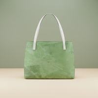 Green Leather Tote Handbags | Durable PU Shoulder Bag