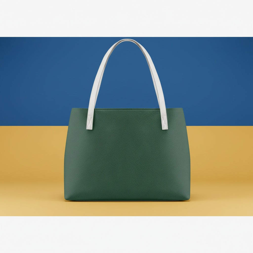 Dark Green Handbag | Sophisticated Forest Tone Tote
