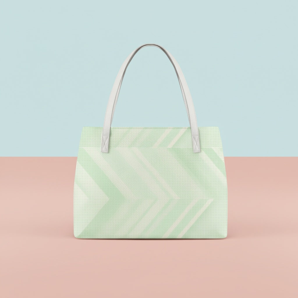 Mint Green Handbags | Refreshing Pastel PU Leather Tote