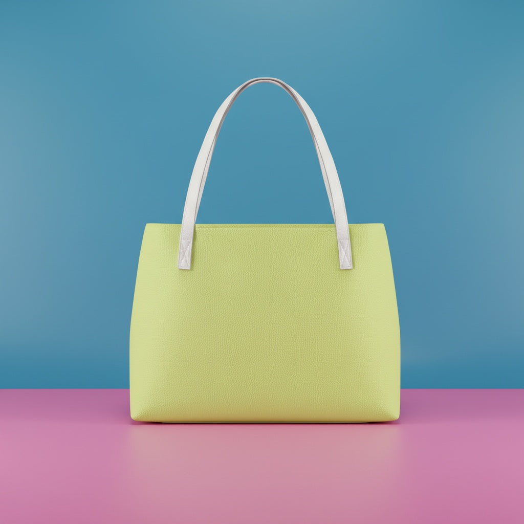 Apple Green Handbags | Bright and Cheerful PU Leather Tote