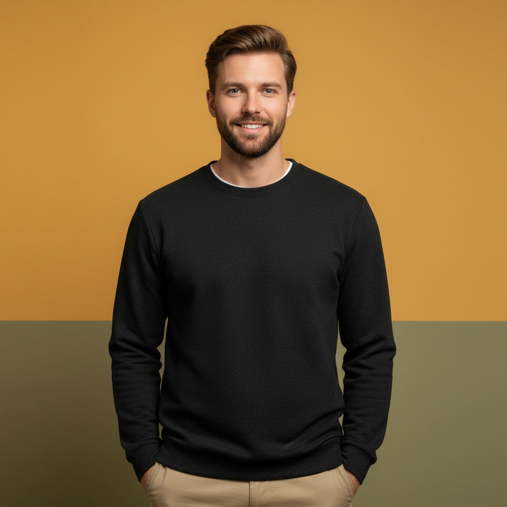 Black Sweater | Unisex Pullover Sweatshirt