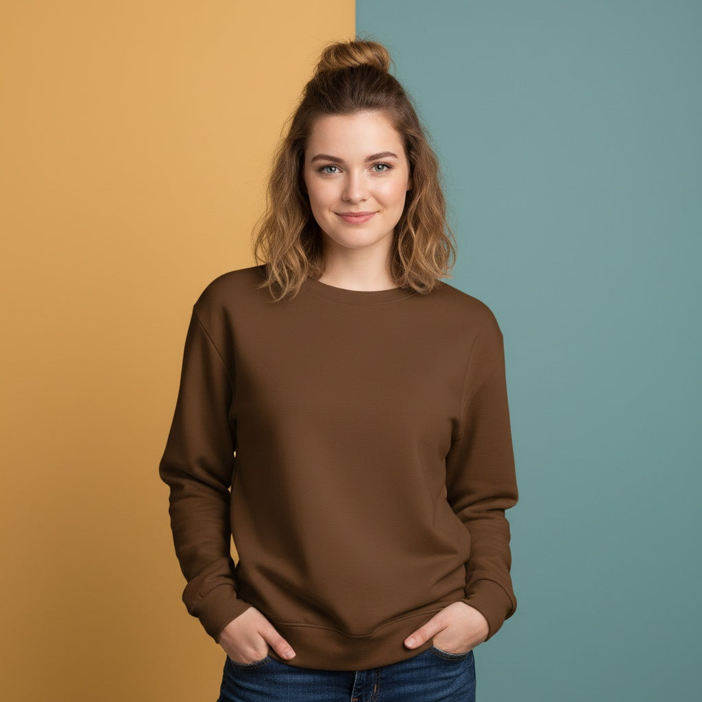 Brown Sweater | Unisex Pullover Sweatshirt
