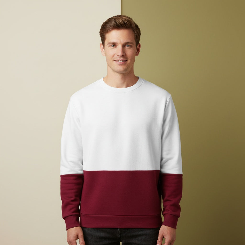 Burgundy Sweater | Unisex Pullover Aesthetic Sweatshirt