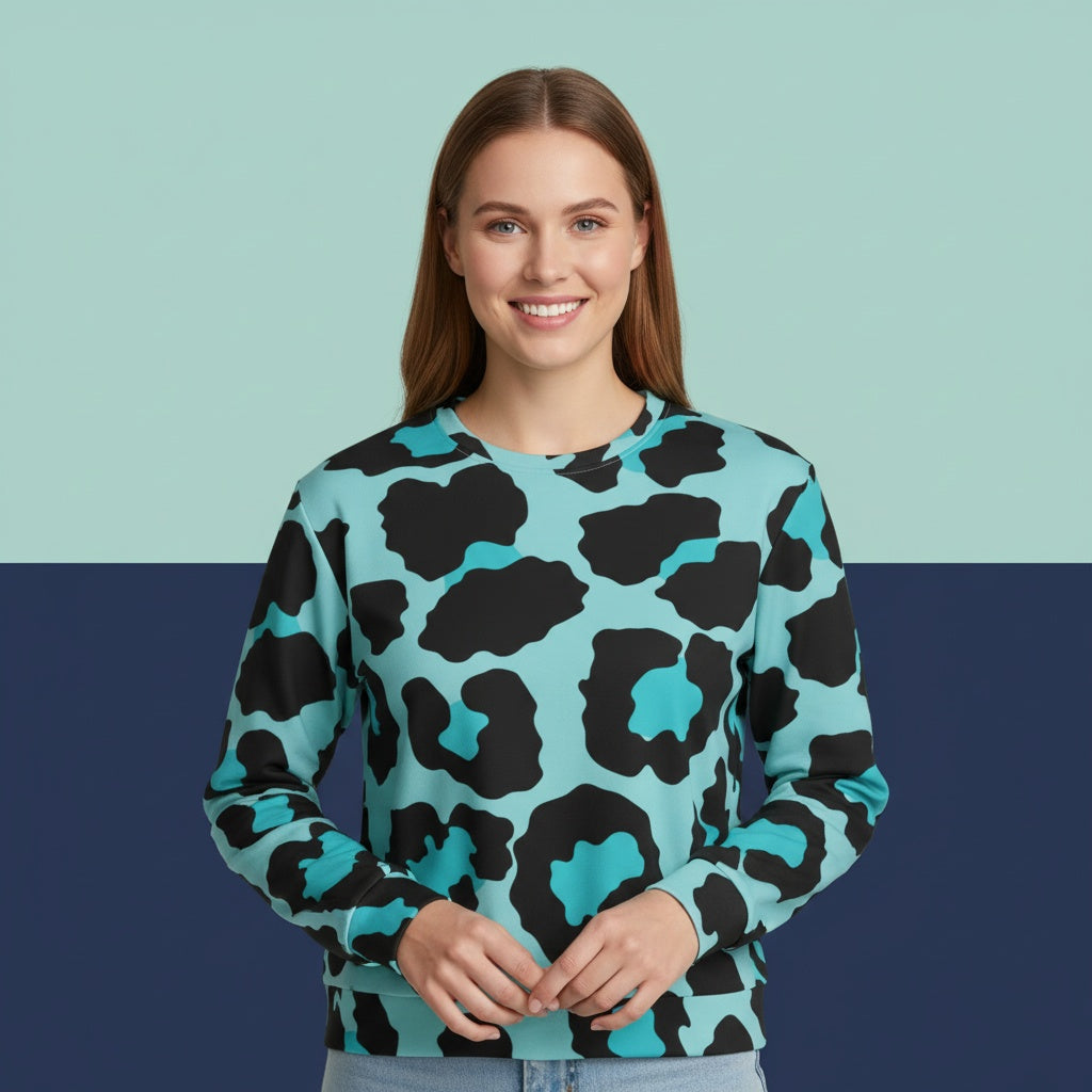 Leopard Sweater | Unisex Graphic Pullover Aesthetic Sweatshirt