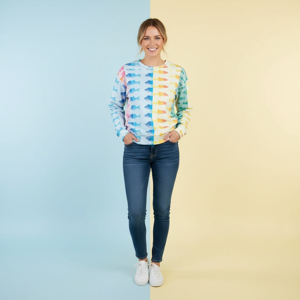 Fish Sweater | Unisex Graphic Pullover Aesthetic Sweatshirt