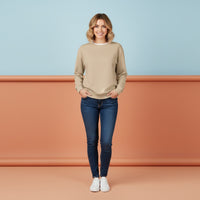 Beige Sweater | Unisex Pullover Aesthetic Sweatshirt