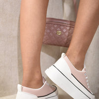 Platform Wedge Lace Up Trainers
