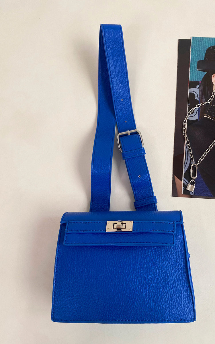 Crossbody Bag in Fuchsia with Adjustable Strap