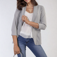 Open Front Cardigan with Front Pockets