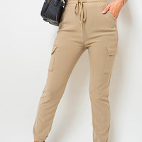 Fleece Lined Cargo Pocket Trouser with Drawstring