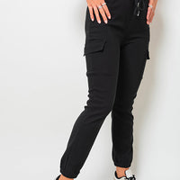 Fleece Lined Cargo Pocket Trouser with Drawstring