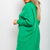 Turtle Neck Longline Knitted Jumper