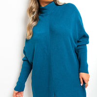 Turtle Neck Longline Knitted Jumper
