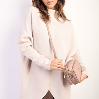 Turtle Neck Longline Knitted Jumper