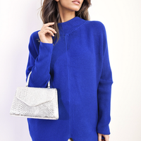 Turtle Neck Longline Knitted Jumper