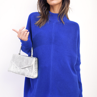 Turtle Neck Longline Knitted Jumper