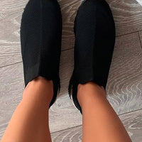 Slip On Sock Wedge Trainers