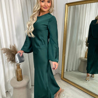 Bell Long Sleeve Maxi Dress