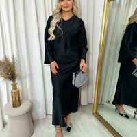 Bell Long Sleeve Maxi Dress